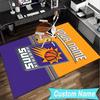 Custom Name Rug Suns Basketball Artwork Area Rug Suitable for Indoor And Outdoor,Carpets for Homes, Offices,Living Rooms,Home Decor,Christmas Gift