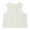 MIKI HOUSE Untwisted Yarn Short Vest for Boys and Made in Baby Girls, Newborn, Japan, Clothes, White, 50-70cm, 40-5716-498