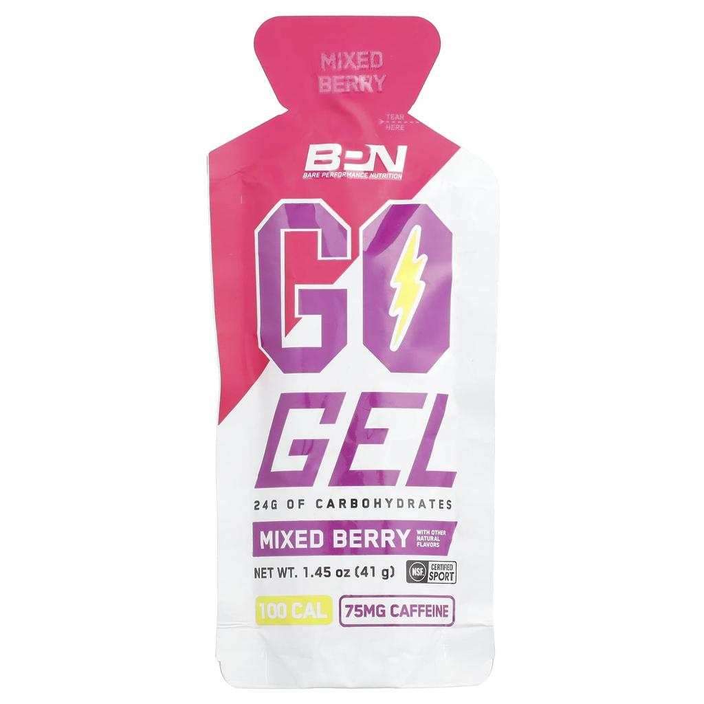 Go Gel, Смесь ягод Caf, 10 упаковок, 41 г (1,45 унции) Каждый