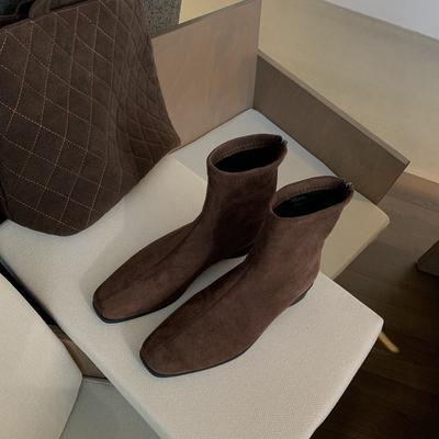 Ретро ботинки для женских голов, Универсальные ботильоны на толстом каблуке, Короткие ботинки и Женская обувь