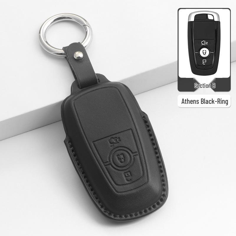 Совместимый чехол для ключей для Ford Focus, Mondeo, Edge, Escort, Kuga, Explorer, Mustang и Raptor