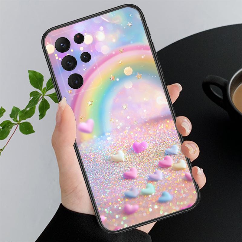 Phone Case For Samsung A55 A16 A56 A36 A35 A15 A53 A54 A33 A34 A25 A05S A52 A52S A14 A26 A71 Rainbow clouds