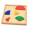 Baby Toys Circular Mathematics Fraction Division Teaching Montessori Board Wooden Toys Child Educati