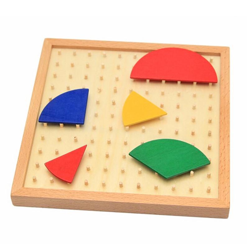Baby Toys Circular Mathematics Fraction Division Teaching Montessori Board Wooden Toys Child Educati