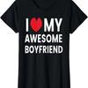 Я люблю своего потрясающего парня Милый подарок на День святого Валентина Футболка