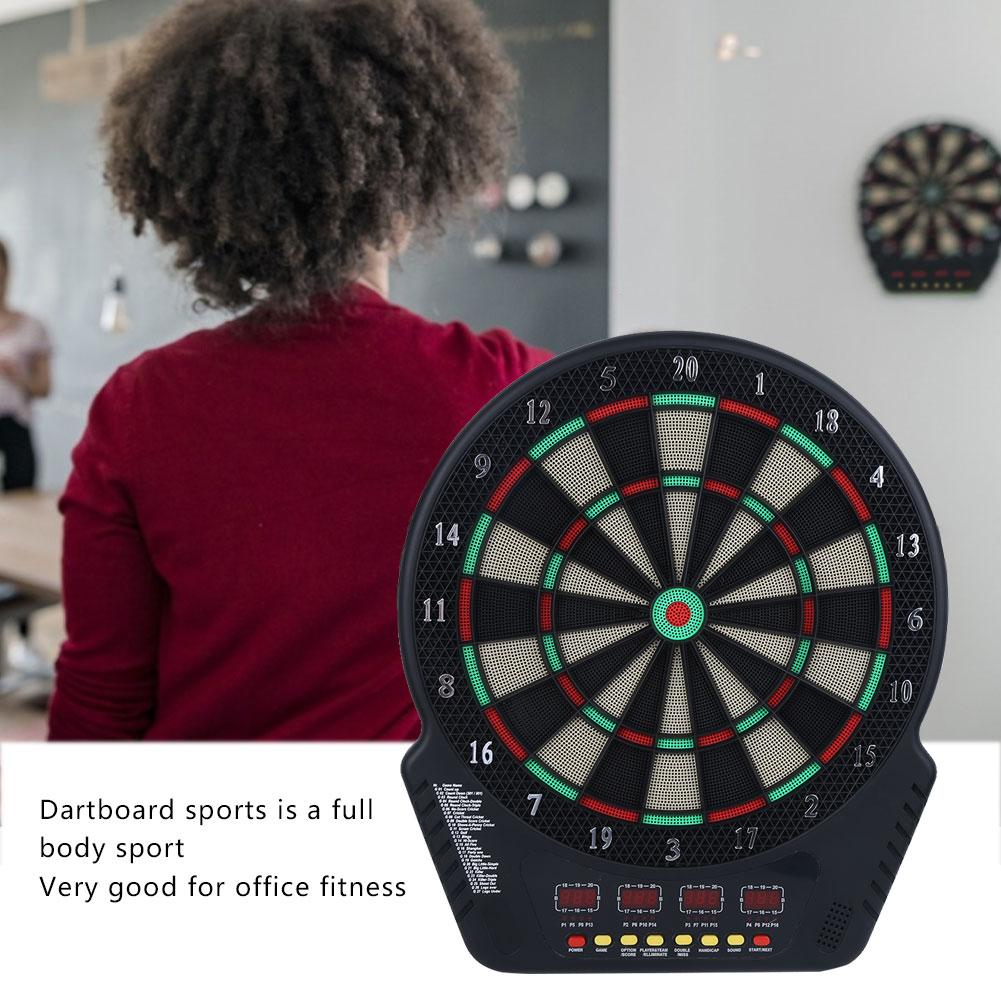 4 светодиодных экрана с автоматическим подсчетом очков, электронный дартс, фитнес-игра, игрушка, содержит блок питания