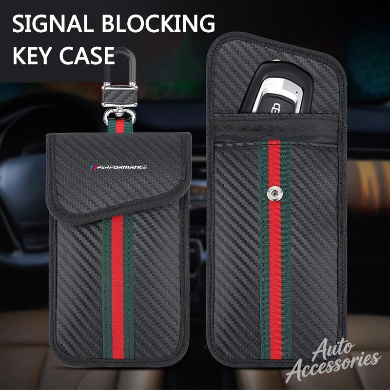 BBKG7 Car Key Case Signal Blocking Protector Pouch Accessory For BMW X1 X2 X3 X5 X6 E46 E39 M1 M2 M3 M6 M135i M140i M240i F21 F25 F34