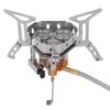 Windproof Camp Stove 3 Core Lightweight Portable Windproof Gas Stove for Outdoor Backpacking Picnic
