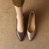 Модные женские новые винтажные удобные весенне-летние остроносые кожаные туфли из коровьей кожи на среднем каблуке, большие оксфорды, туфли-лодочки