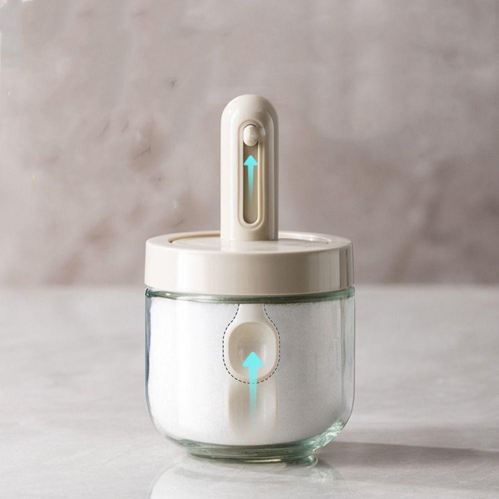 Household Glass Seasoning Bottle Pepper Telescopic Seasoning Jar for Kitchen