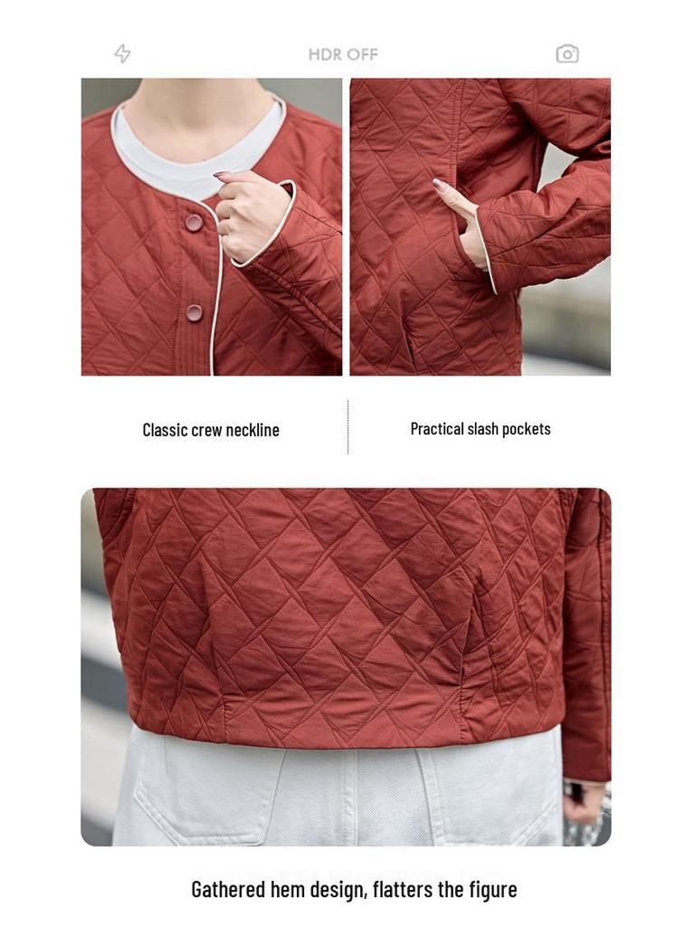 Women's Short Fashion Coat 2025 - Spring & Autumn, Loose Fit, Casual, Small Size, Ideal for Middle-Aged Moms