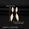 Irregular Teardrop Earrings Modern Design Oval Drop Earrings Geometric Earrings  Women