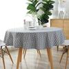Round Tablecloth Washable Table Cloth Decorative Table Cover for Wedding Holiday Christmas Party Picnic Dining Room Table Covers