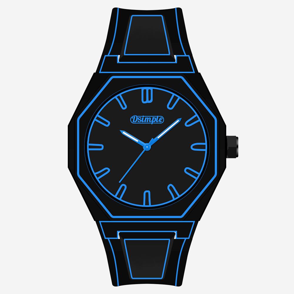Trend Line Watch Comic Student Two Dimensional Quartz Watch Art Design Personality Watch Trend Watch
