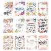 12pcs Festival Mother's Day Greeting Card Blessing Message Card Party Gift Card Birthday Supplies