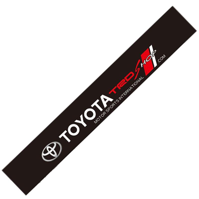 Car Front Rear Windshield Decoration Sticker For Toyota TRD Gazoo Racing Prius Prado Avensis Verso Sienna Avalon Camry Fortuner