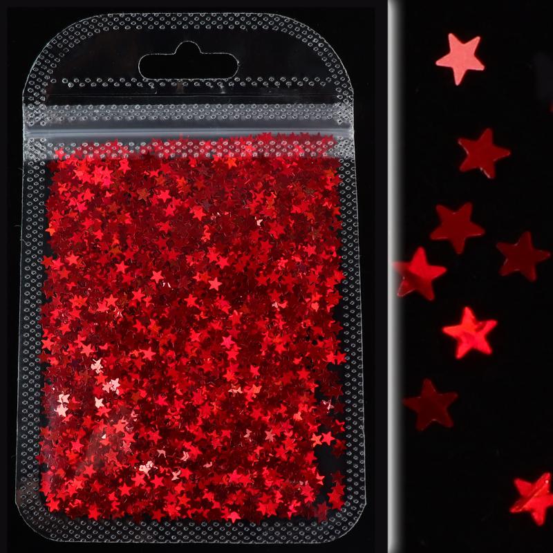 Голографические четырехконечные звезды, блестки для ногтей, лазерные, серебристые, золотые хлопья, дизайн для маникюра «сделай сам», украшения для ногтей, аксессуары