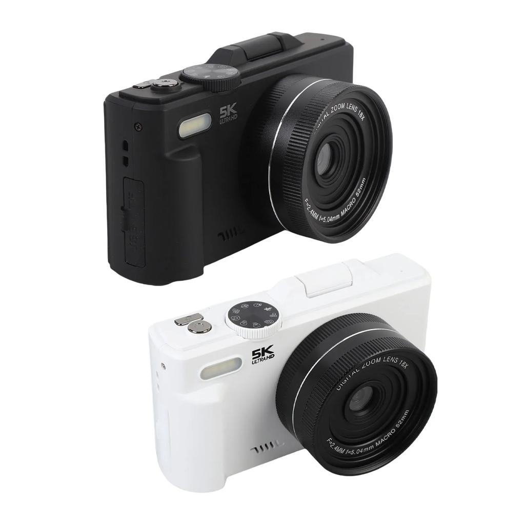 5K HD WiFi Digital Camera Portable 18XAF Autofocus High Definition 3 Inch  Screen 5K Digital Camera for Photography and Video