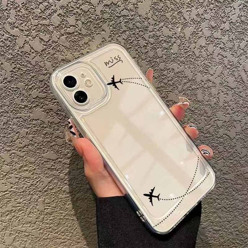 Простые линии самолет подходит для чехла мобильного телефона iphone11promax Apple 11 противоударный 11/космический чехол 11/11