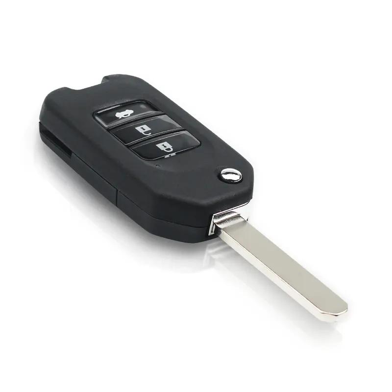 KEYYOU For Honda Civic City Accord CR-V HR-V Jazz Vezel FR-V Flip Key Housing Cover 1PCS NEW Car Key Shell Case