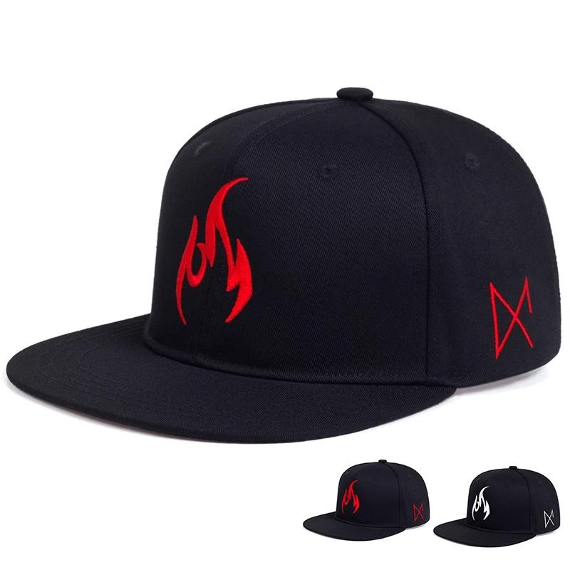 Flame Baseball Cap Adjustable Cotton Snapback Hat Men Women Fashion Hip Hop Caps Trucker Hats Sports Casual Caps