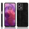 Чехол с текстурой кожи и строчкой для Motorola Moto G17 Power G15 G85 G34 G54 G84 G14 G24 Cover Coque Shell Fundas