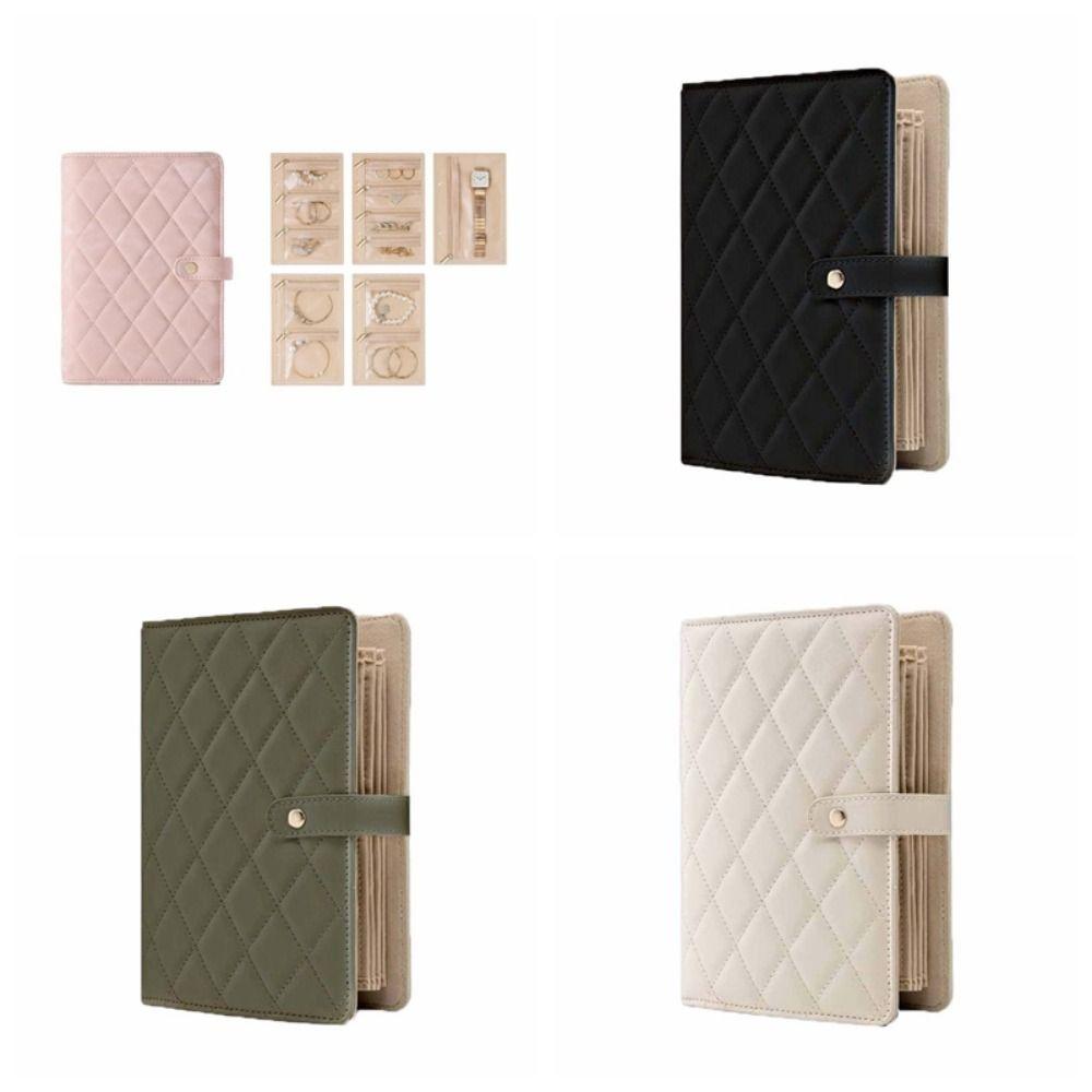 Однотонные портативные шкатулки для драгоценностей из бархата, органайзер для хранения ювелирных изделий, дорожная книга