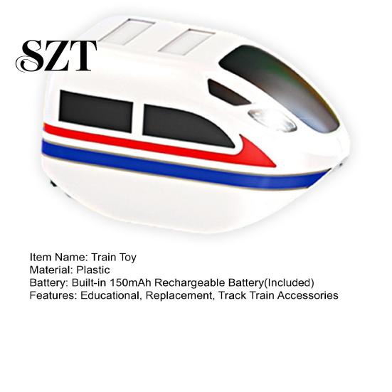 Rechargeable Train Toy 1/2Pcs Electric Replacement USB Kids Simulation Locomotive Toddlers Boys Girls Educational Track Head