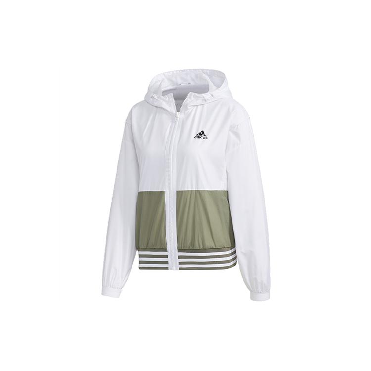 adidas Куртки Женские Белые С Капюшоном Умеренные Другие GF0129
