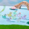 150Pcs Mini Glitter Duck Figurine Colorful Duck Resin Statue Miniature Animal Ornament Micro Landscape Dollhouse Fairy Garden Decoration Party Favors