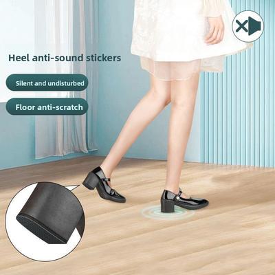 Защита каблуков обуви из утолщенного ЭВА против скрипа - 1 рулон нескользящей резиновой подошвенной ленты для толстых каблуков, защита от износа