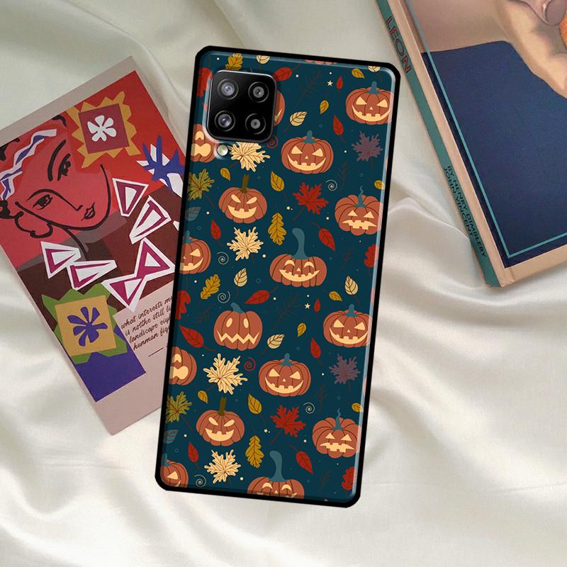 Осенние Листья Тыква Хэллоуин Для Samsung Galaxy A53 A33 A23 A13 A14 A34 A54 A51 A71 A52S A12 A22 A32 A42 A52 Чехол для Телефона