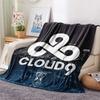 Cloud9 logo Print Flannel Blanket, High quality Comfortable for All Seasons, Home Decor, Warmth and Comfort, Perfect for Christmas Gifts