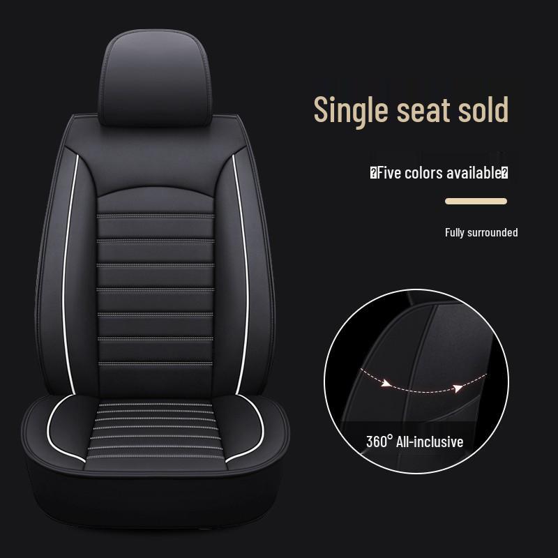 Universal Full Wrap Car Seat Cover for Driver & Co-Driver - All Seasons, Fits Sedan, SUV, Pickup, Van
