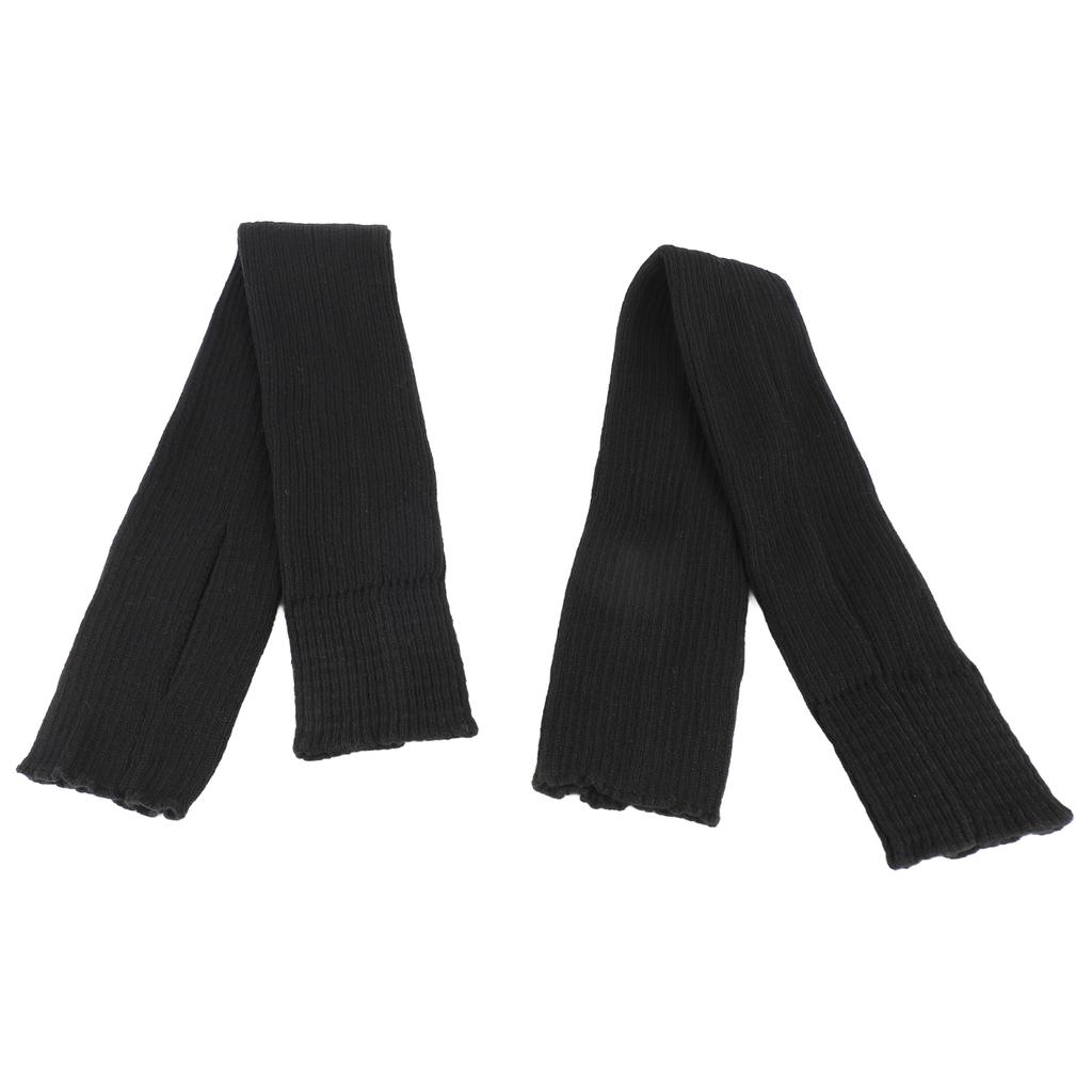 Women Yoga Stockings Open Heel Ribbed Knit Thigh High Leg Warmers for Ballet Dancing Lounging