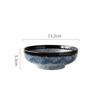 Japanese Style Ceramic Rice Bowl Ramen Bowl Salad Noodle Soup Bowl Restaurant Steak Plate Kitchen Tableware Home Decoration