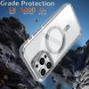KEYSION Прозрачный магнитный чехол для MagSafe для iPhone 14 15 Pro Max Беспроводная зарядка Ударопрочный чехол для телефона для iPhone 14 15 Plus