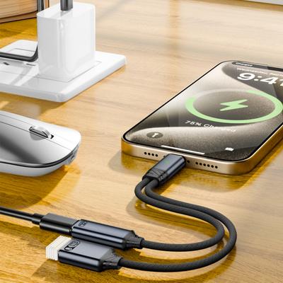 Кабель-адаптер для зарядки и передачи данных USB-C OTG 2-в-1 100 Вт PD Type C