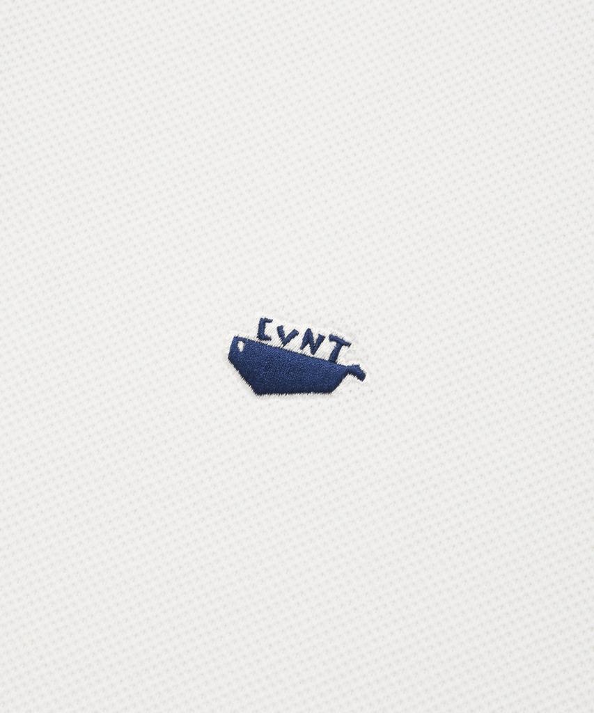 COVERNAT Pique Whale Logo Long Sleeve White
