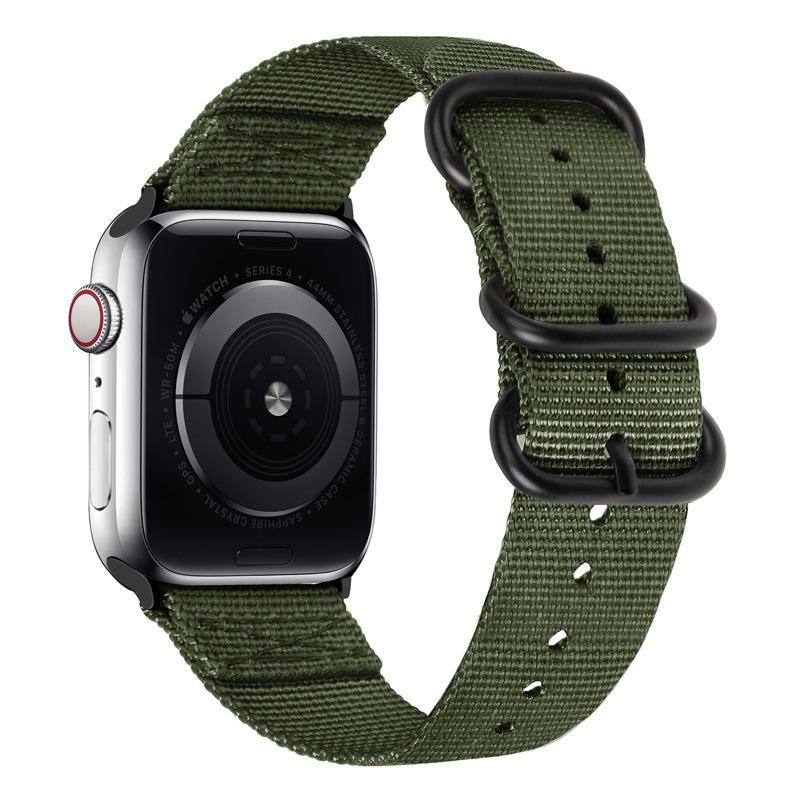 Нейлоновый ремешок для Apple Watch Ultra 2/3 49 мм Ремешок 46 мм 42 мм 45 мм 41 44 40 мм Холщовый браслет iWatch Серия 11 10 9 8 7 6 5 SE Ремень