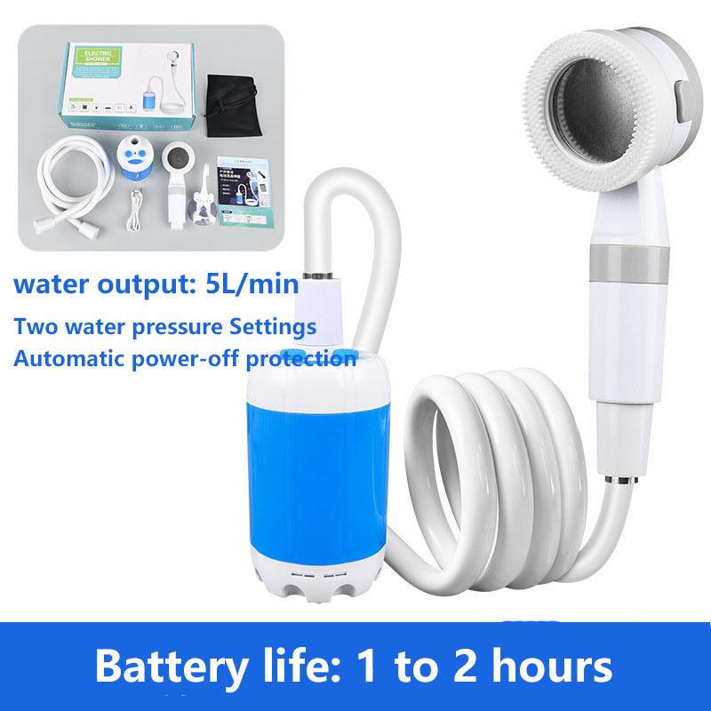 Portable Shower Indoor and Outdoor Bathing Wonders USB Rechargeable Water Pump Bathing Wonder for Dormitory
