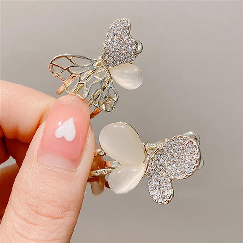 CHIMERA 2-Piece Set Butterfly Hair Clips, Side Clips, Bangs Hairpins, Hair Ornament
