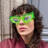 Niche Ice Ribbed Exaggerated Sunglasses Avant-garde Spicy Girl Прозрачные кристально чистые желейные солнцезащитные очки Instagram
