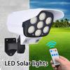 LED Solar Motion Sensor Security Light Outdoor Dummy Camera Wireless Flood Light Waterproof Lamp For Home Garden