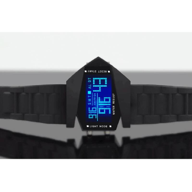 Night Glow Multifunctional Square Fighter Jet Watch For Men Women Kids And Teens Sport Style