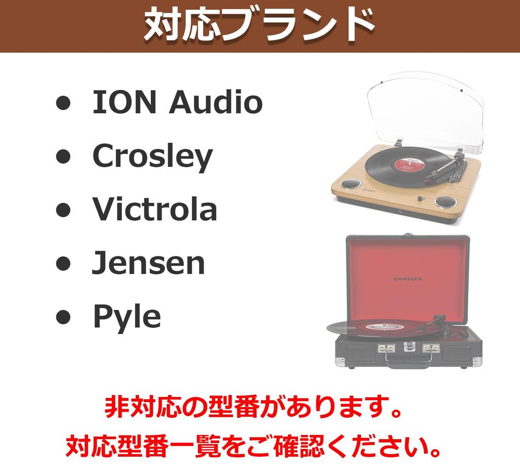 ION Record Player Replacement MM with Ruby for of Needle, Type, Cartridge, Needle, Crosley/Teac, etc. (Set 5)