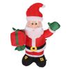 Рождественское надувное украшение 4 фута из полиэфирного волокна Дед Мороз держит подарок на Рождество