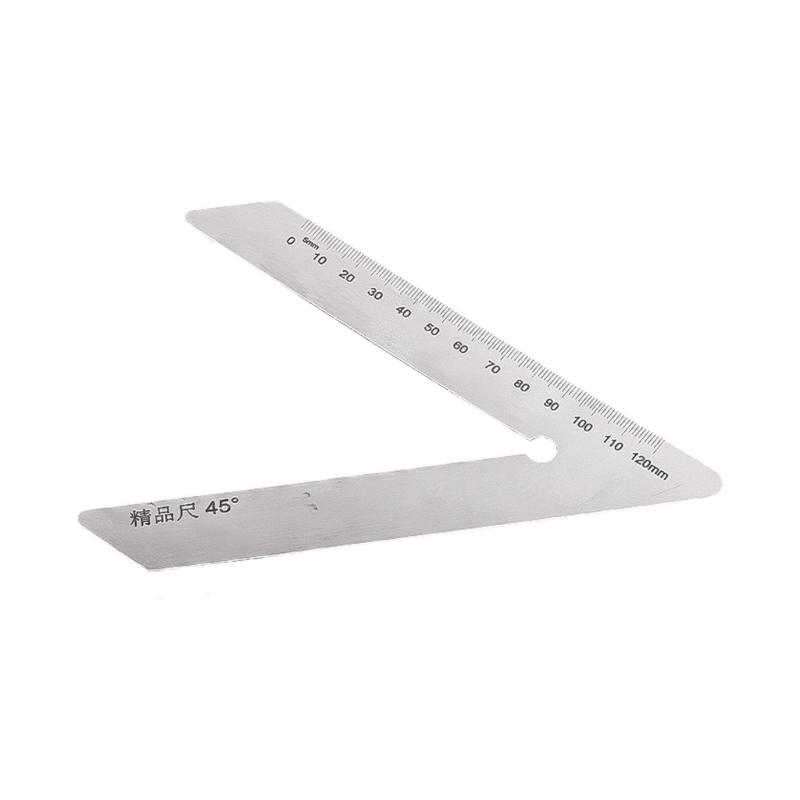 Professional Angled Measuring Tool Corrosion Resistant Stainless Steel Construction with Clear Scale Accurate Readings