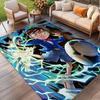 Detective Conan Print Rug, Washable Floor Carpet, For Entryway Dorm Laundry Room Office Study, Home Decor Birthday Christmas Gift