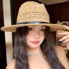 Summer Internet celebrity straw hat collection girls summer seaside vacation sweet raffia weaving sun hat